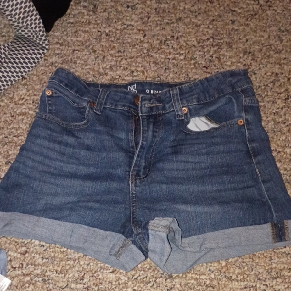No Boundaries Dark Blue Jean Shorts